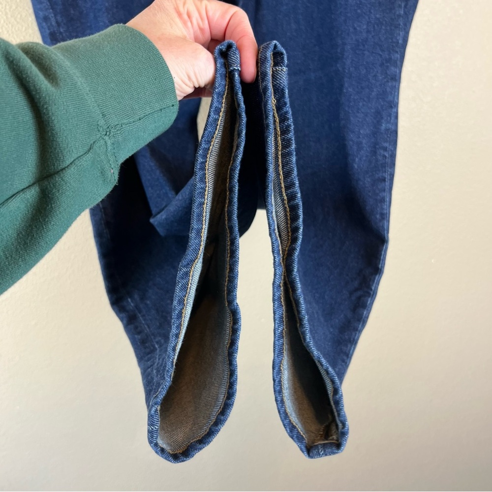 j.crew slim wide leg jeans dark wash - Picture 7 of 12